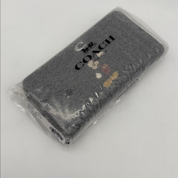 Disney X Coach Mickey Mouse Essential Accordion Zip Wallet Regenerative Leather - Picture 13 of 13